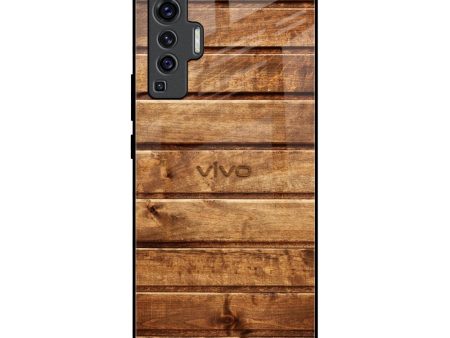 Wooden Planks Glass Case for Vivo X50 Online Hot Sale