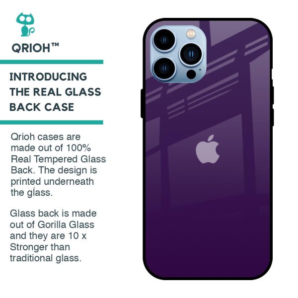 Dark Purple Glass Case for iPhone 13 Pro Sale