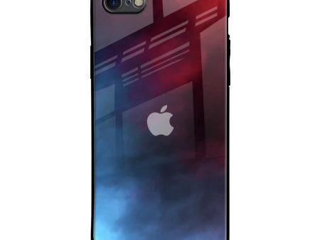 Smokey Watercolor Glass Case for iPhone 8 For Discount