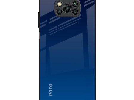 Very Blue Glass Case for Poco X3 on Sale