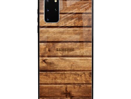 Wooden Planks Glass Case for Samsung Galaxy S20 Plus Cheap