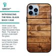 Wooden Planks Glass Case for iPhone 13 Pro Supply