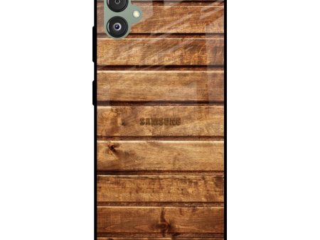 Wooden Planks Glass Case for Samsung Galaxy F14 5G Online Sale