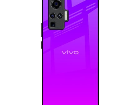 Purple Pink Glass Case for Vivo X50 Pro For Cheap