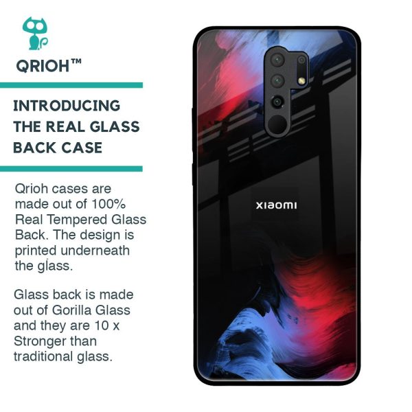 Fine Art Wave Glass Case for Redmi 9 prime on Sale