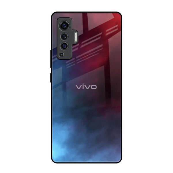 Smokey Watercolor Glass Case for Vivo X50 For Discount