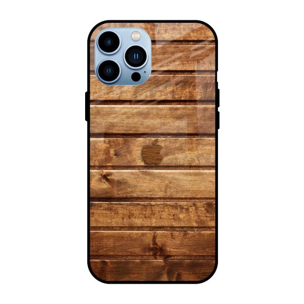 Wooden Planks Glass Case for iPhone 13 Pro Supply