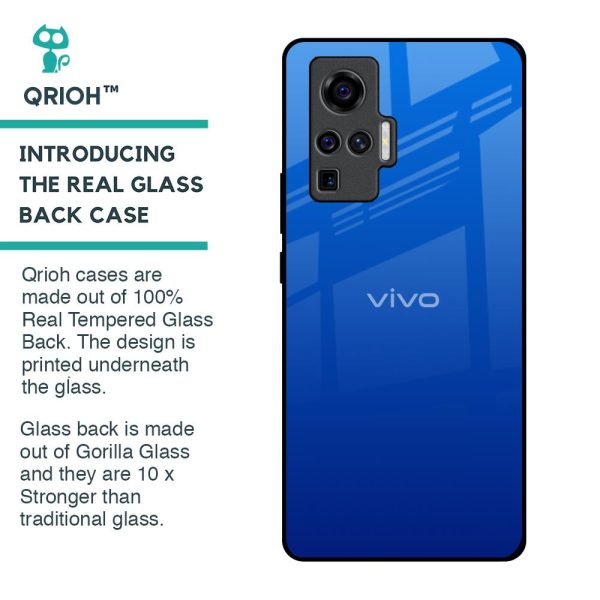 Egyptian Blue Glass Case for Vivo X50 Pro Fashion