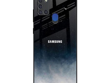 Aesthetic Sky Glass Case for Samsung A21s Online now