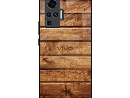 Wooden Planks Glass Case for Vivo X50 Pro on Sale