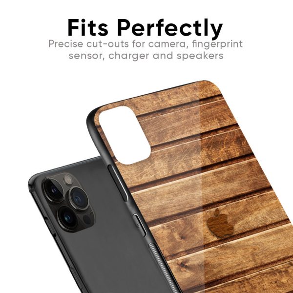 Wooden Planks Glass Case for iPhone 13 Pro Supply