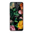 Flowers & Butterfly Glass Case for Redmi 9 prime Online now