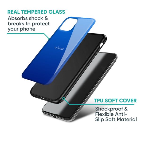 Egyptian Blue Glass Case for Vivo X50 Pro Fashion