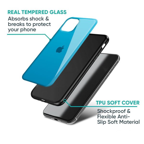 Blue Aqua Glass Case for iPhone 8 For Discount