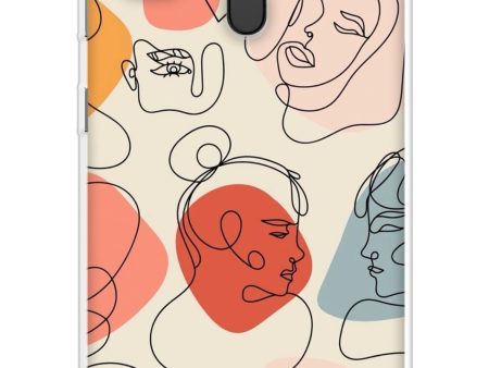 Abstract Faces Soft Cover for Samsung Galaxy M21 2021 For Discount