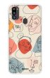 Abstract Faces Soft Cover for Samsung Galaxy M21 2021 For Discount