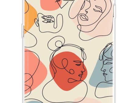 Abstract Faces Soft Cover for Samsung S6 Edge Cheap