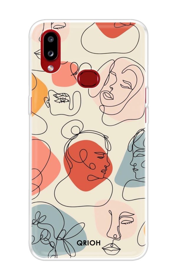 Abstract Faces Soft Cover for Samsung Galaxy A10s For Cheap