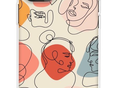 Abstract Faces Soft Cover for iPhone 13 Pro Max Sale