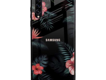 Tropical Art Flower Glass Case for Samsung Galaxy A50s For Discount