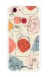 Abstract Faces Soft Cover for Oppo F7 Cheap