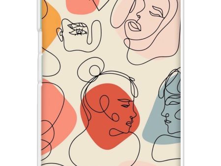 Abstract Faces Soft Cover for Samsung Galaxy A22 5G For Discount