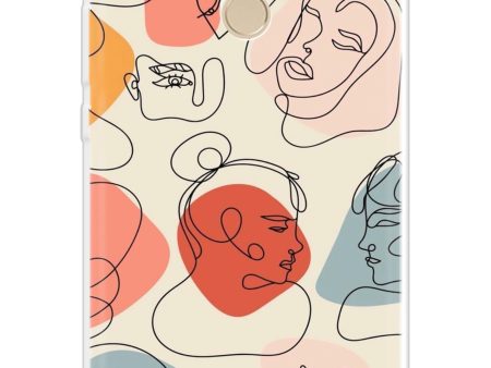 Abstract Faces Soft Cover for Xiaomi Mi Max 2 Hot on Sale