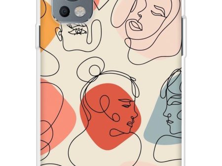 Abstract Faces Soft Cover for OnePlus Nord 2 Sale