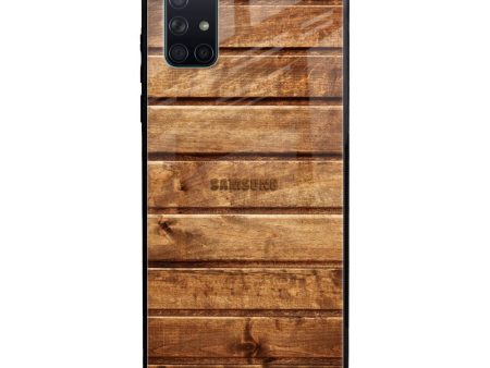 Wooden Planks Glass Case for Samsung Galaxy A71 Discount