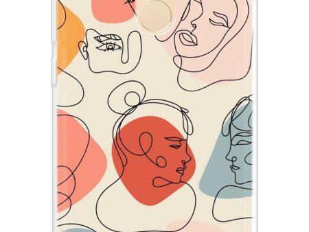 Abstract Faces Soft Cover for Redmi Note 5 For Sale