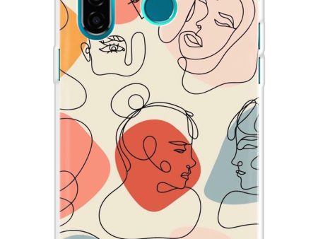 Abstract Faces Soft Cover for Realme 5 Pro Online