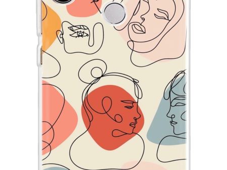 Abstract Faces Soft Cover for Redmi Note 5 Pro on Sale