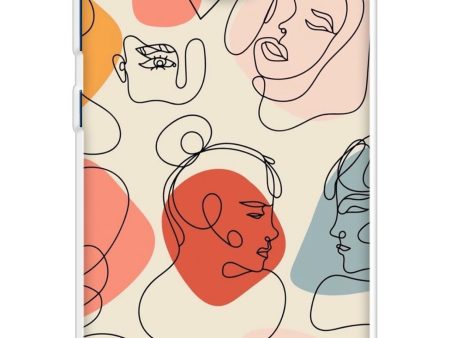 Abstract Faces Soft Cover for Nokia C20 Plus Fashion