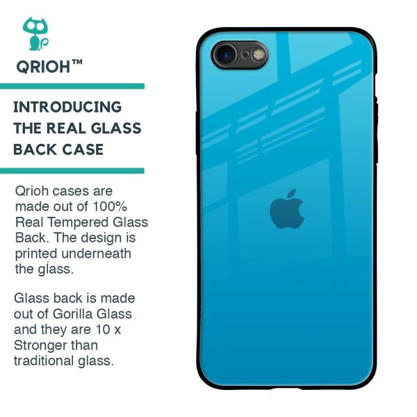 Blue Aqua Glass Case for iPhone 8 For Discount